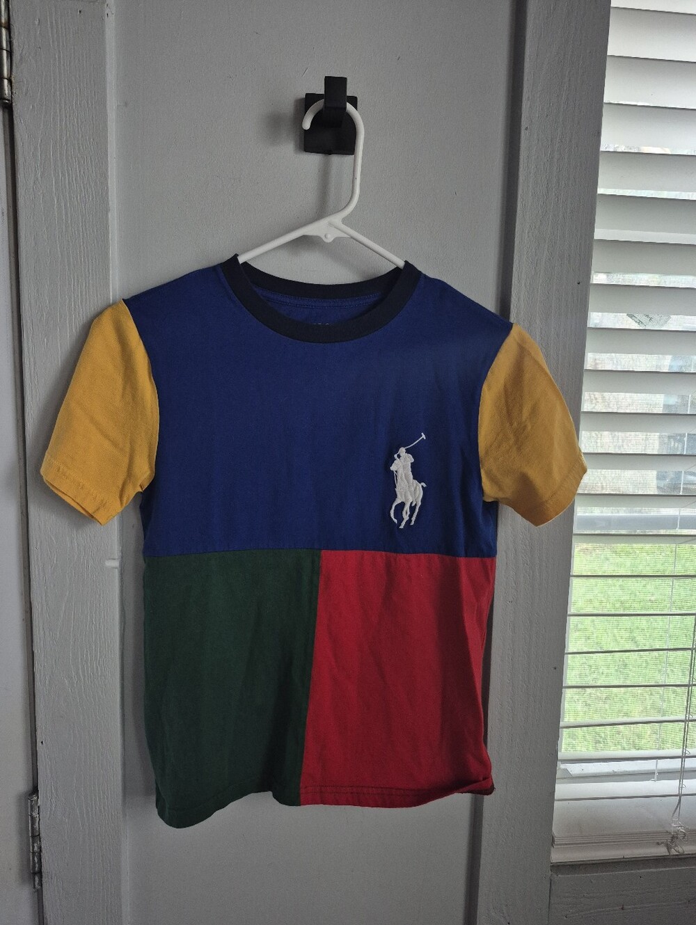 Polo by Ralph Lauren Boys' Multicolor Patchwork Short Sleeve Tee